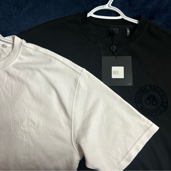 LIMITED EDITION Moose Knuckles T-shirt Black Or White Streetwear Oversized - Picture 4 of 4